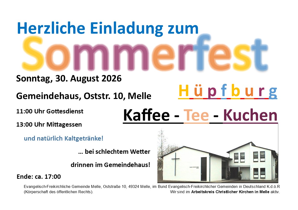 Sommerfest 2026 neu